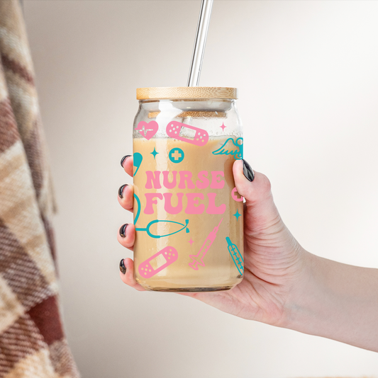Nurse Fuel Glass Cup