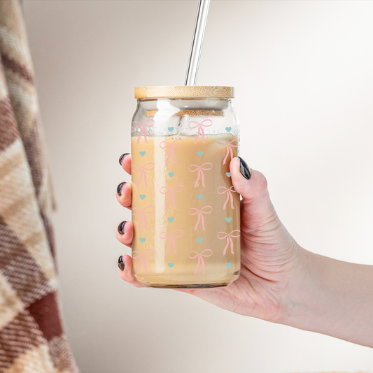 Coquette Bow Lover Glass Cup