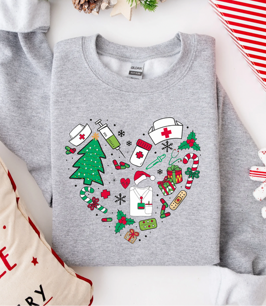 Christmas Nurse Sweatshirt